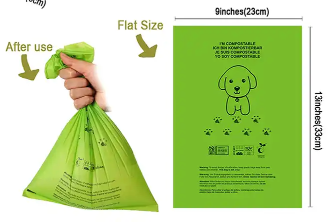 120 Scented Biodegradable Dog Poop Bags 8 rolls with Dispenser and Bag Holder