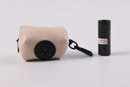 Chic Tweed Dispenser with 135 Scented Black Biodegradable Dog Poop Bags 9 Rolls