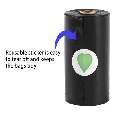 Compostable Dog Waste Bag Dispenser and Bag Holder with 150 poop bags = 15 rolls