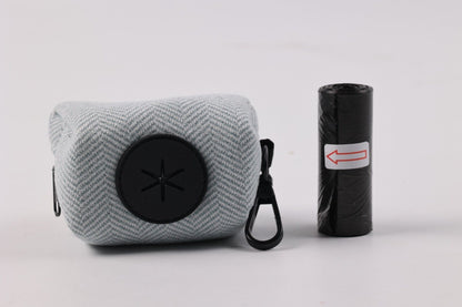 Chic Tweed Dispenser with 135 Scented Black Biodegradable Dog Poop Bags 9 Rolls