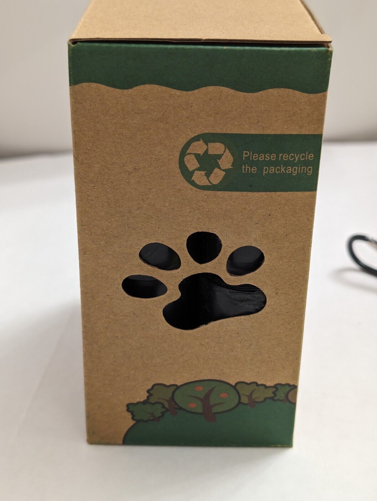 Compostable Dog Waste Bag Dispenser and Bag Holder with 150 poop bags = 15 rolls