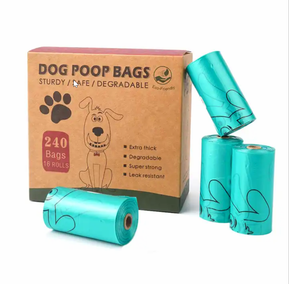 Chic Tweed Dispenser and Bag Holder w/  255 Biodegradable Dog Poop Bags 17 rolls