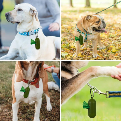 240 Scented Compostable Dog Poop Bags with Dispenser and PVC bag holder 16 rolls