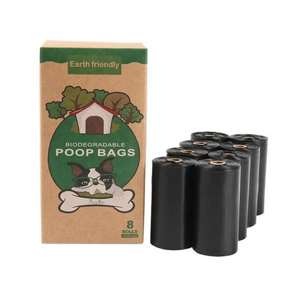 Chic Tweed Dispenser with 135 Scented Black Biodegradable Dog Poop Bags 9 Rolls