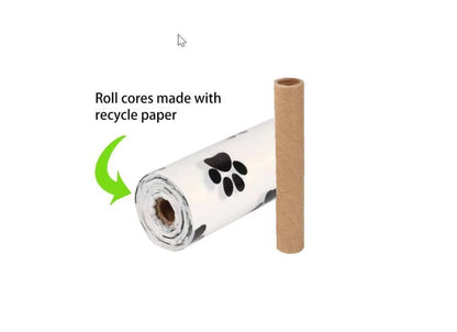 Compostable Dog Waste Bag Dispenser w/ 2 Compostable Poop Bag Rolls + Bag Holder