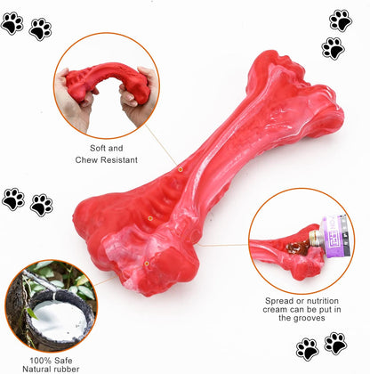 3 Sizes Available: High-Quality Natural Rubber Dog Chew Toys for Aggressive Chewers