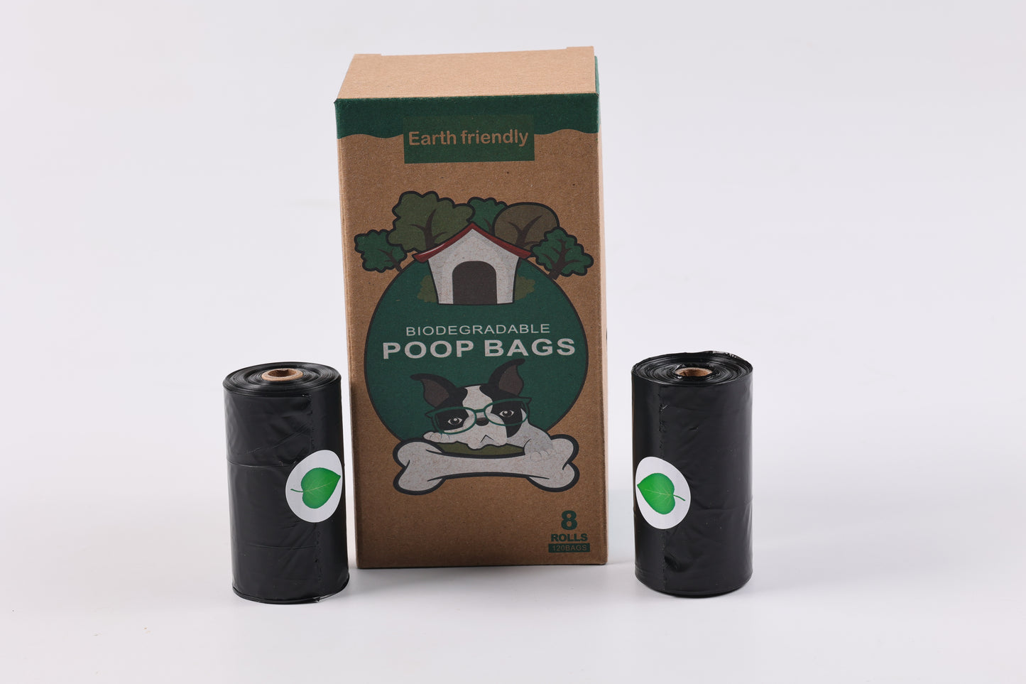 42 Rolls of Biodegradable Dog Waste Bags with Plastic Dispenser, 530 Doggie Poop Bags