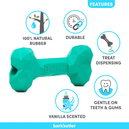 Many Options Available: High Quality Natural Rubber Dog Chew Toys - Durable & Snack Fillable Dog Bones